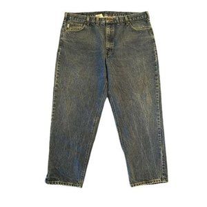 Carhartt Relaxed Fit Jeans Heavyweight Blue Denim Work Wear Mens 44x30